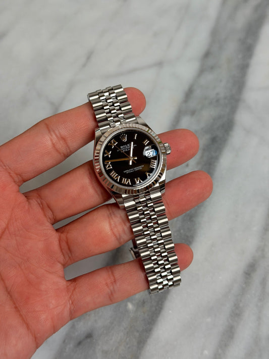 Rolex 2026 278274 Jubilee Black Roman DJ31 New Complete 14670
