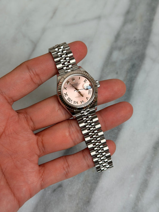 Rolex 2026 279174 Jubilee Pink Roman DJ28 Like New Complete 14225