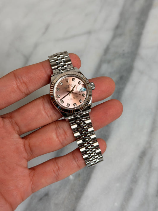 Rolex 2026 279174G Jubilee Pink Diamond DJ28 New Complete 14322