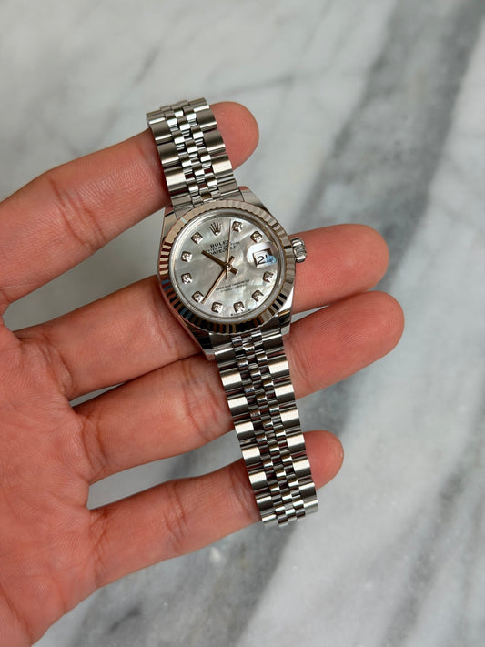 Rolex 2026 279174NG Jubilee MOP Diamond DJ28 New Complete 14343